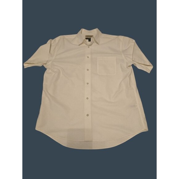 Cabela's Outfitter Men's Light Tan/Beige Short Sleeve Button Up Shirt Size Large - Picture 1 of 6